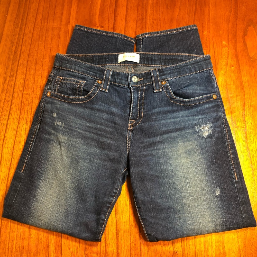 Big Star distressed Sydney boyfriend jeans